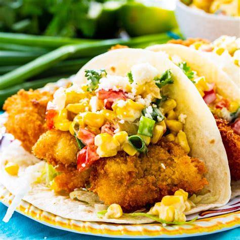 Crunchy Catfish Tacos With Tequila Creamed Corn Spicy Southern Kitchen