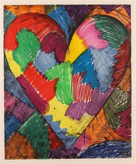 Jim Dine Etching A Beautiful Heart 1996