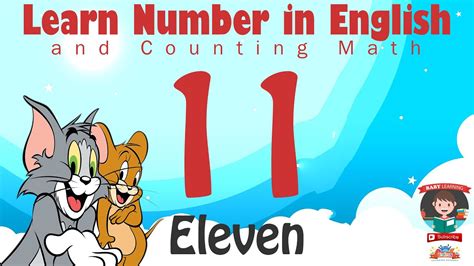 Learn Number Eleven 11 In English And Counting Math Youtube