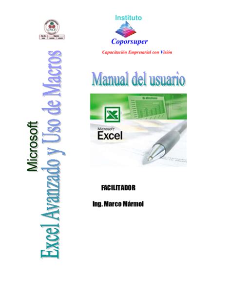Pdf Manual Excel Avanzado Josue Hernandez