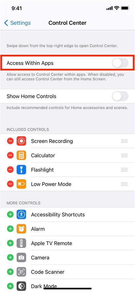 How To Open Use And Customize The Control Center On Your Iphone