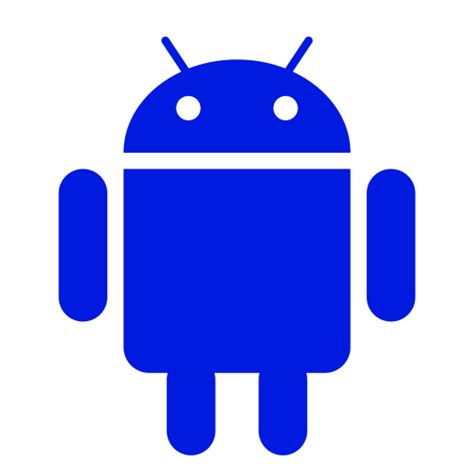 Android Icon Png Logo Symbol Blue