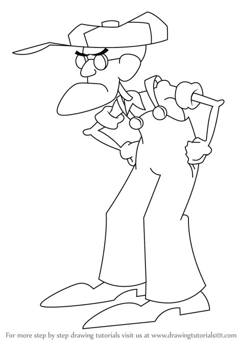 Learn How To Draw Eustace Bagge From Courage The Cowardly Dog Courage