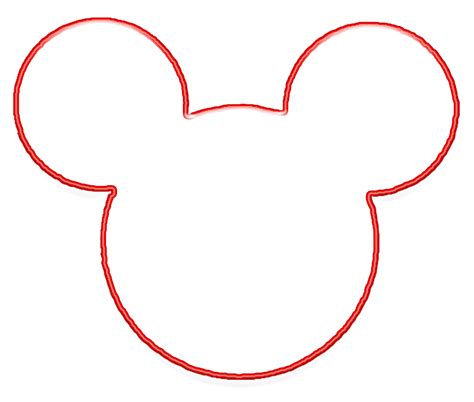 Clipart Bold And Modern Mickey Mouse Head Outline Clipart Mickey
