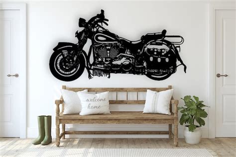 Wall Décor Home And Living Harley Davidson Laser Cut Svg Dxf Files Wall