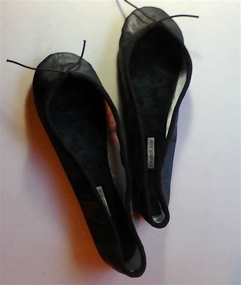 Extreme Low Cut Black Leather Ballet Shoes Adult Sizes Ballet Etsy