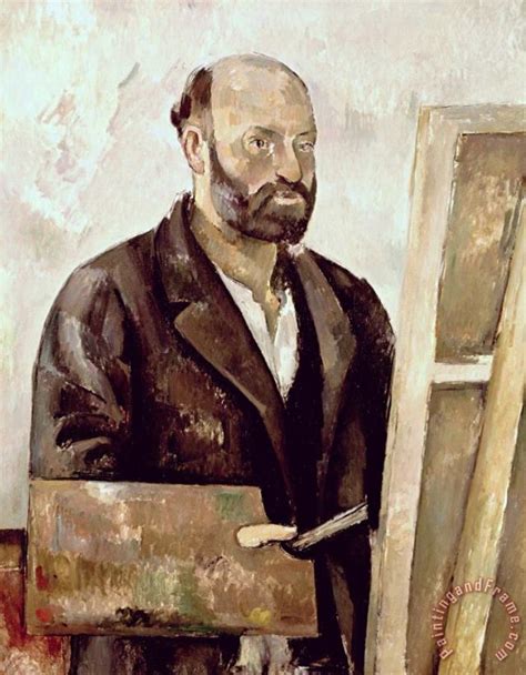 Paul Cezanne Self Portrait With A Palette 1885 87 Oil On Canvas Painting Self Portrait With A