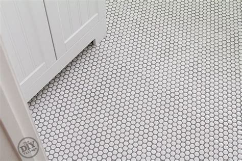 Mapei Pearl Gray Grout Penny Tile Penny Tiles Bathroom Floor Penny