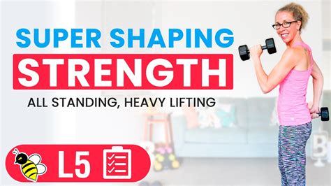 SUPER SHAPING, 45 minute STRENGTH workout for women | Strength workout, Workout, Strength training
