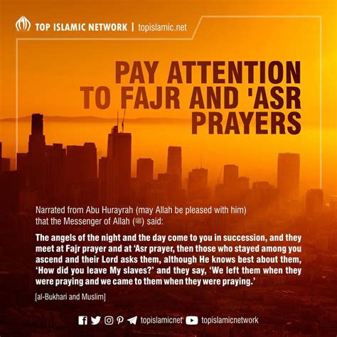 Muslims observe prayers five times during the course of the day. Pay Attention to Fajr and 'Asr Prayers⁣⁣ | Asr prayer, Praye