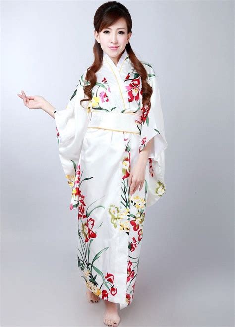 Womens Floral Traditional Japanese Kimono Japanese Dress Womens Kimono Traditional Japanese