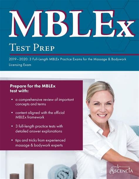 Mblex Test Prep 2019 2020 3 Full Length Mblex Practice Exams For The Massage And Bodywork