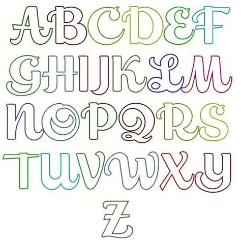 Bubble Cursive Fonts Alphabet Easy Bubble Letter