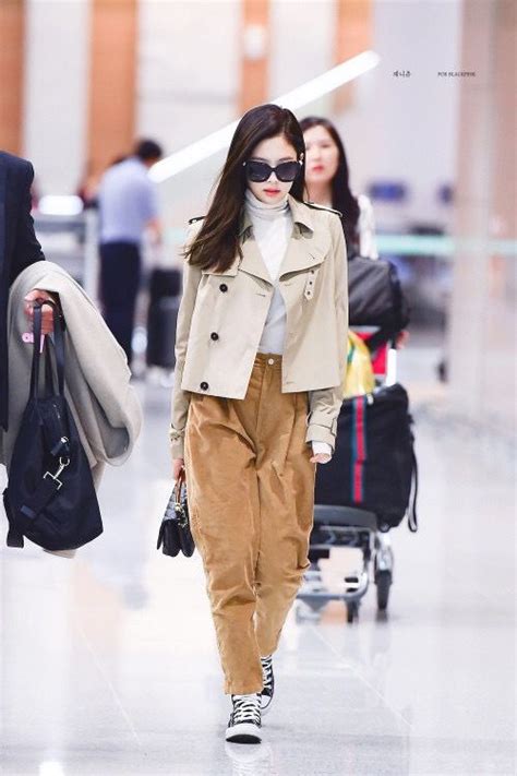 Jennie Airport Fashion Kpop Korean Airport Fashion Blackpink Fashion