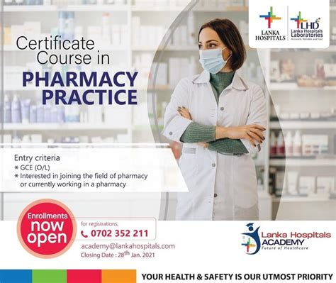 Certificate Course In Pharmacy Practice Lanka Hospitals Academy Lha