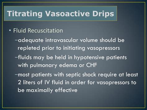 Ppt Titrating Vasoactive Drips Powerpoint Presentation Free Download