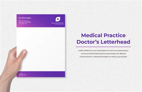 Medical Practice Doctors Letterhead In Illustrator Word Psd