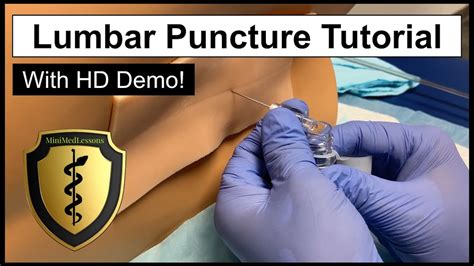 Lumbar Puncture Spinal Tap Comprehensive Tutorial Demonstration
