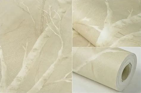 Beibehang Natural Tree Forest Textured Wallpaper Roll Wallcovering