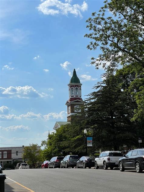 Clock Tower Of Culpeper County Courthouse In Culpeper Virginia Paul