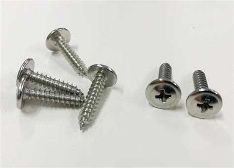 Stainless Steel A2 Wafer Head Self Tapping Screws Ph2 Drive Full Thread