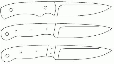 Free Printable Knife Templates
