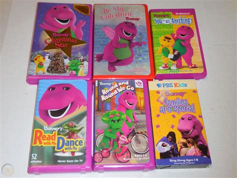 Vtg barney vhs tapes lot of 3 barney and friends barneys best manners and more. Barney & Friends Purple Dinosaur VHS Lot of 6 Video Tapes ...