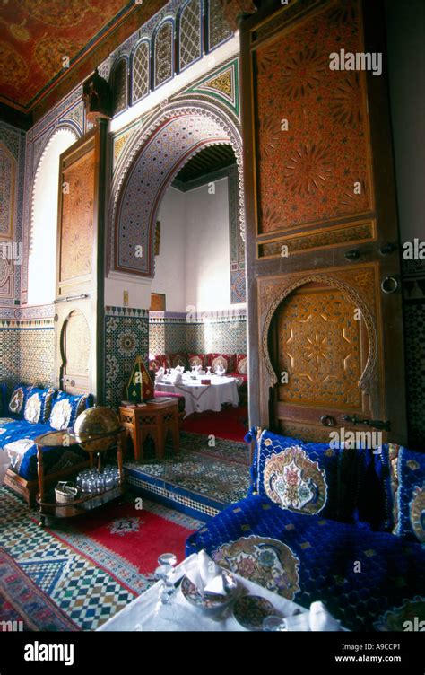 Interior Restaurant Of Royal Palace Palais Jamai Luxury Hotel Fes