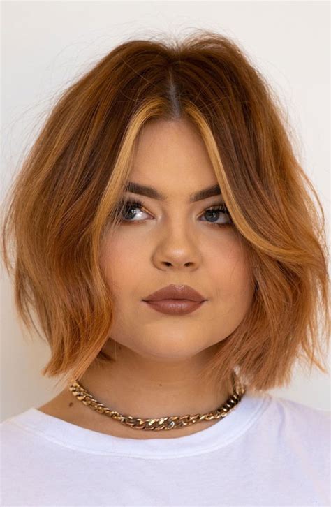 25 Best Haircuts For Round Faces Softy Blunt Soft Texture Bob 1 Fab Mood Wedding Colours