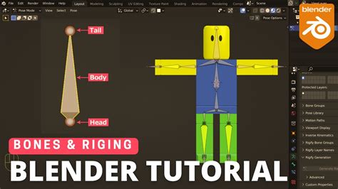 Bones And Riging Character Roblox Blender Tutorial Youtube