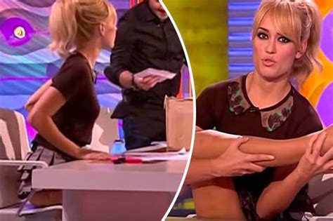 TV Host Accidentally Flashes Bare Bum In Miniskirt Wardrobe Malfunction Daily Star Scoopnest