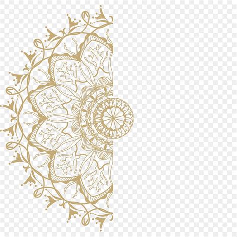 Half Mandala Clipart Png Vector Psd And Clipart With Transparent