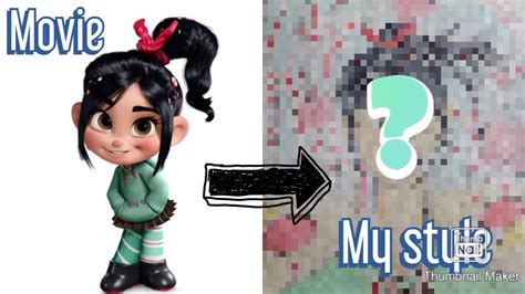 How To Draw Vanellope Wreck It Ralph Watercolor Drawing Youtube
