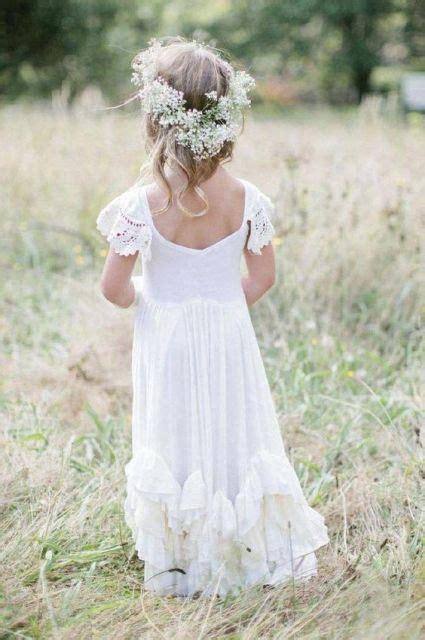 40 Airy And Beautiful Boho Flower Girl Dresses Weddingomania