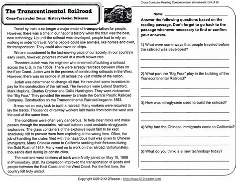 Free Halloween Reading Comprehension Worksheets 5th Grade