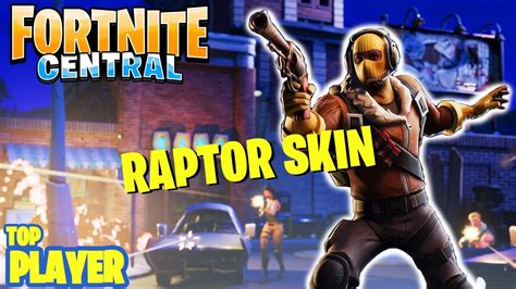 Raptor Skin And New Pickaxe Gameplay Fortnite Battle Royale Top