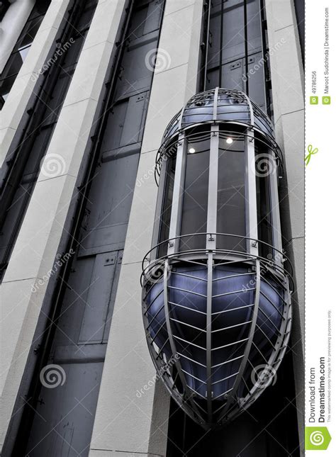 Modern Building Lift Stock Photo Image 49786256