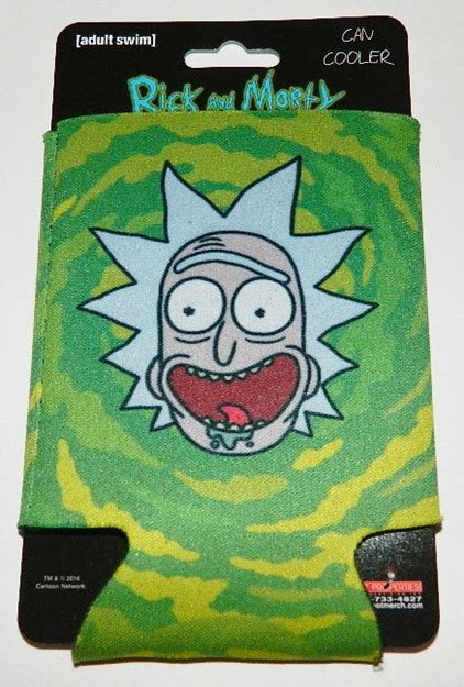 Rick And Morty Animated Tv Series Ricks Head Huggie Can Cooler Koozie