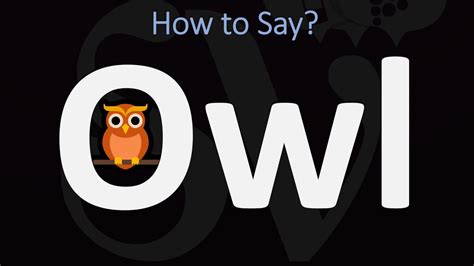 How To Pronounce Owl Correctly Youtube