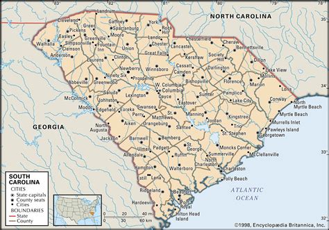 South Carolina Capital Map Population History And Facts Britannica