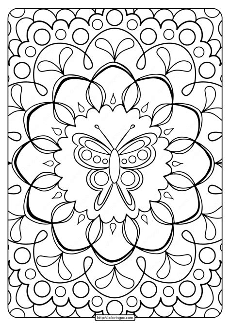 Butterflies are one of the animals that have the most complete metamorphosis. Free Printable Butterfly Adult Coloring Pages