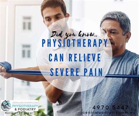 Physiotherapy Can Relieve Chronic Pain Central Health And Sports