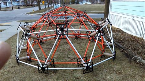 Two Geodesic Domes Cheap And Easy Hubs Youtube