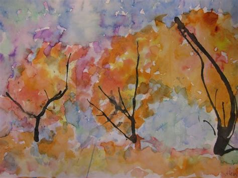First Grade Warm/Cool Colored Landscapes | Warm, cool colors, Landscape, Painting