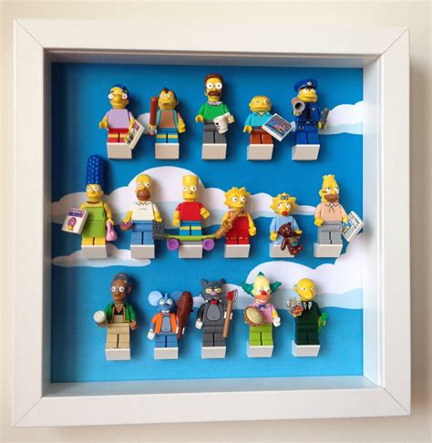 Lego Simpsons Series Minifigures Frame Lego Frame Lego Display Lego