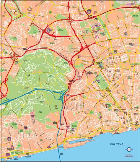 Regiao Lisboa Mapa Vectorial Editable Eps Freehand Illustrator Mapas