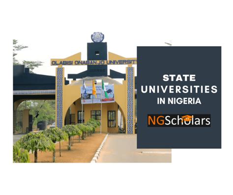 List Of State Universities In Nigeria Ngscholars
