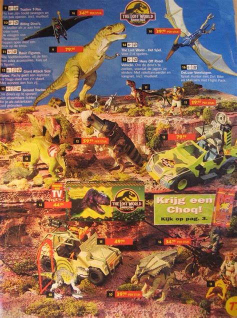 Jurassic Park Toy Catalogue Kenner Parque Jurásico Dinosaurios