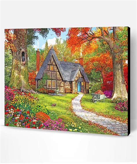 Autumn Cottage Paint By Numbers Paint By Numbers Pro