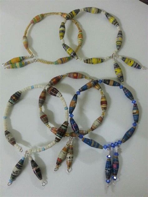 Paper Beads Paper Beads Diy Diy Paper Art Paper Bead Bracelet Paper